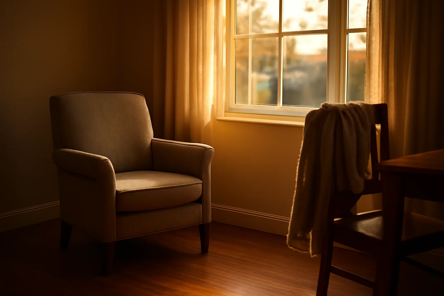 Sunlit living room in a residential assisted living home used to illustrate business valuation