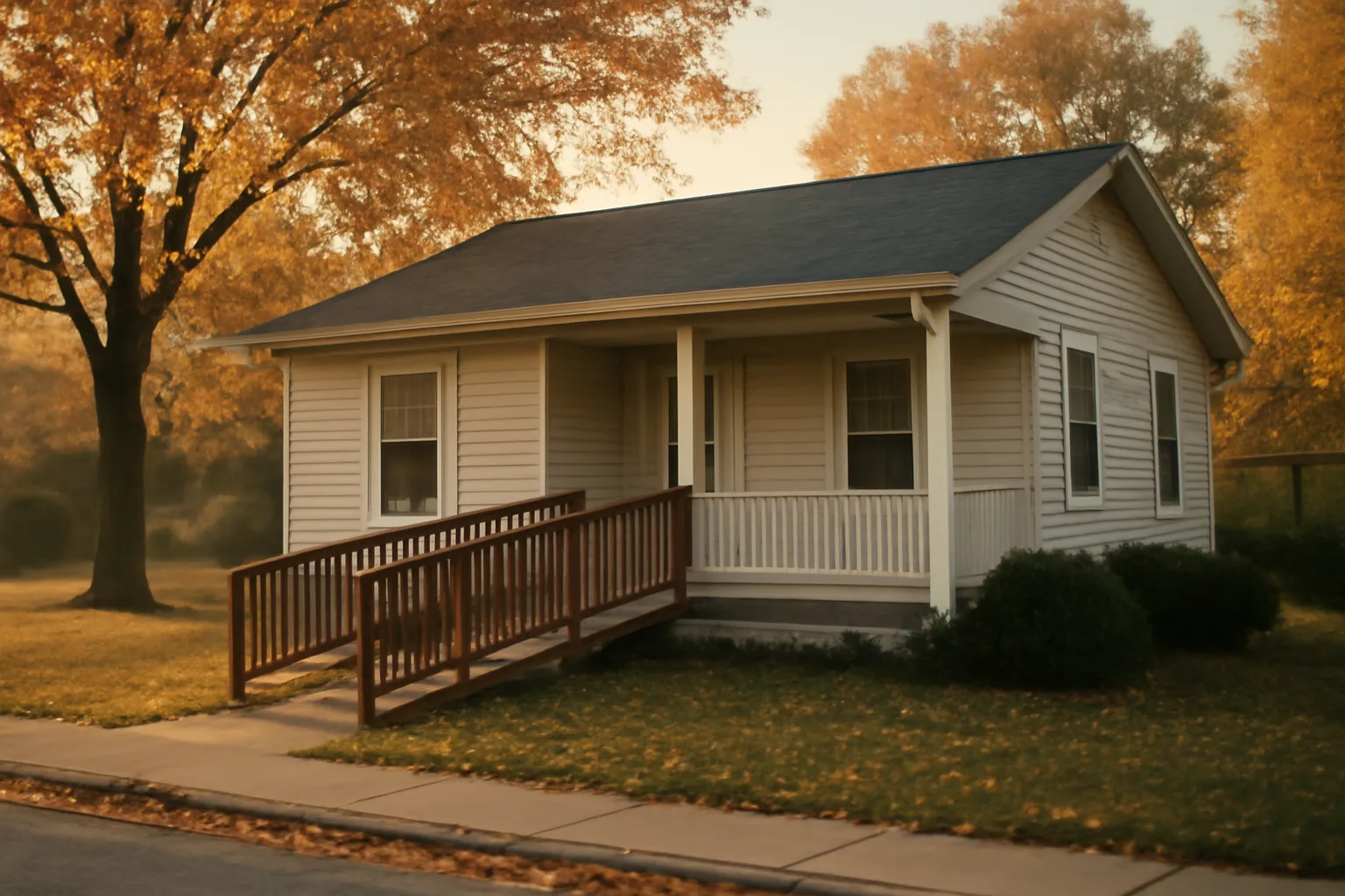 Wisconsin residential home with wheelchair ramp representing group home licensing