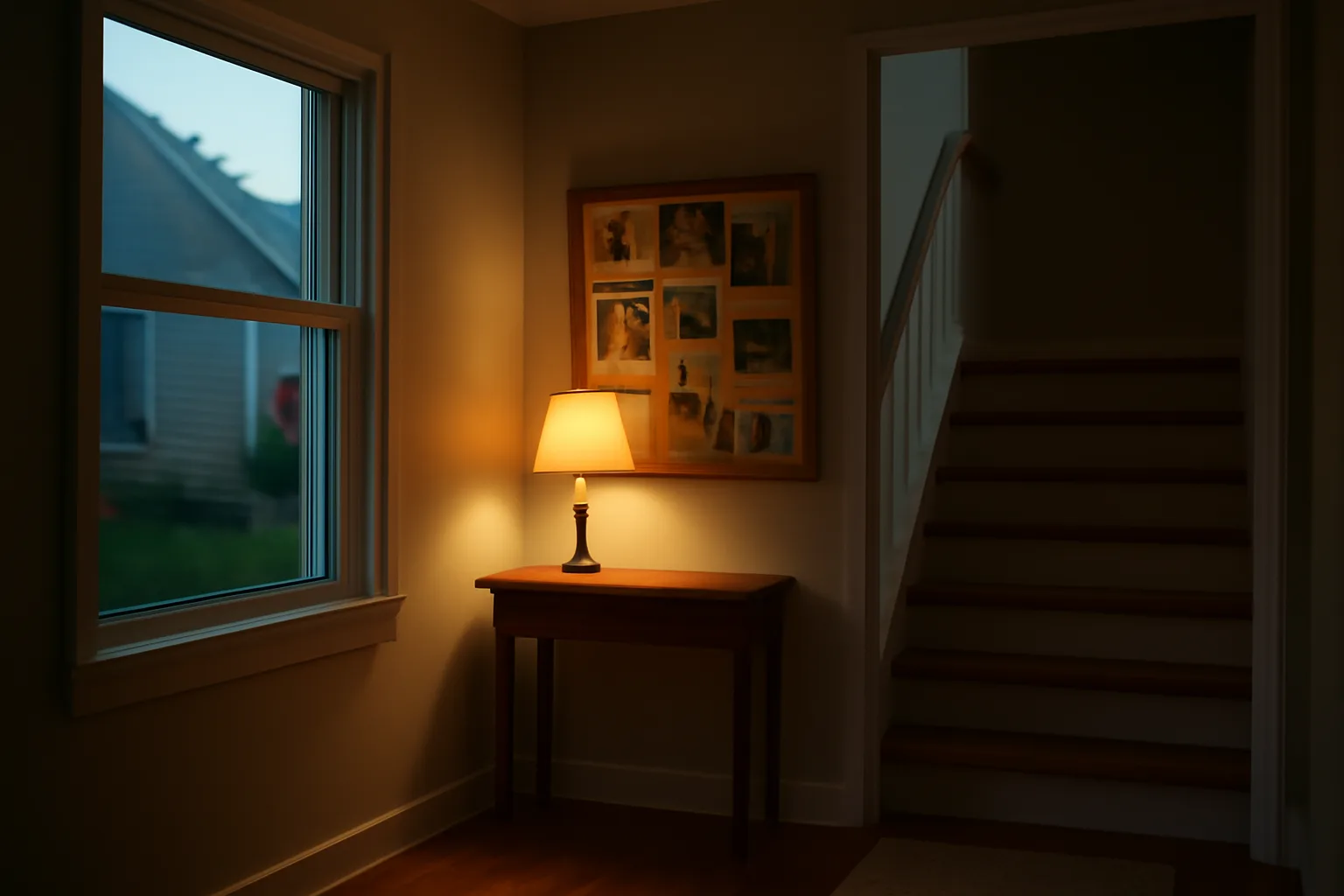 Quiet suburban home interior representing a licensed juvenile group home setting