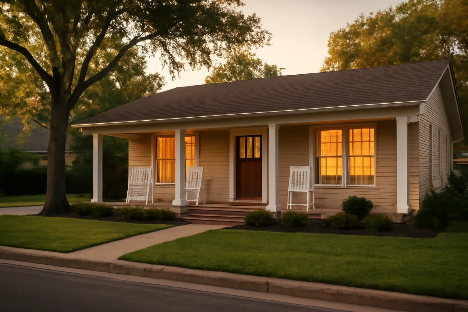Renovated ranch-style house representing how to start a group home in Texas
