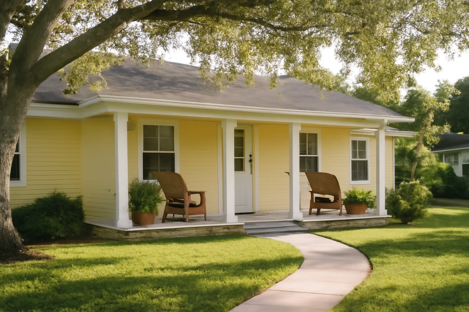 Single-family home converted to assisted living facility in Florida suburban neighborhood