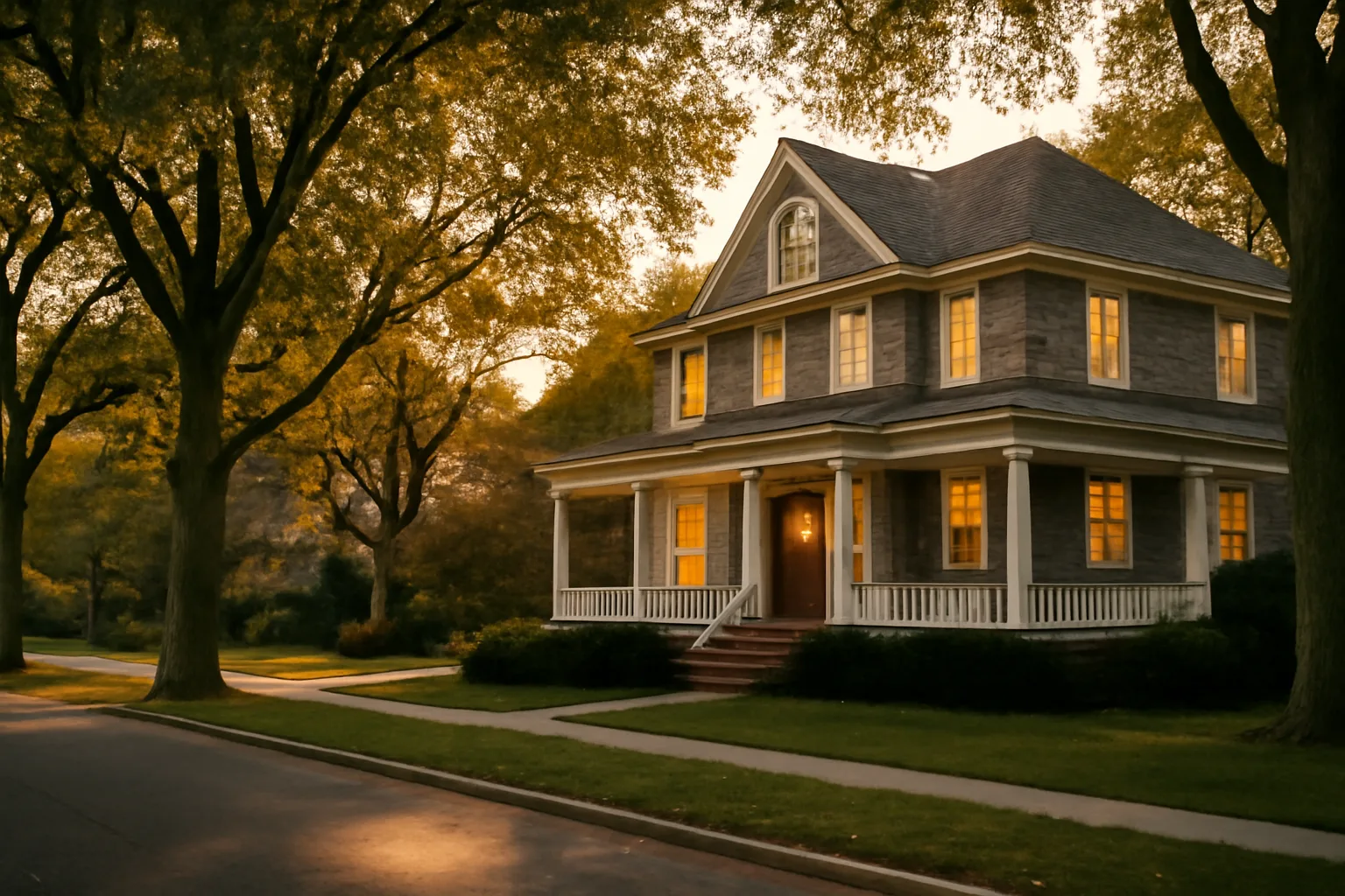 Large residential house in a Potomac neighborhood used for assisted living care