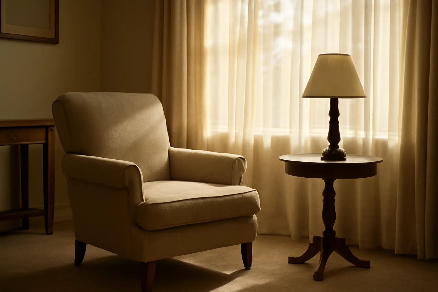 Sunlit living room interior representing a Texas assisted living administrator license setting