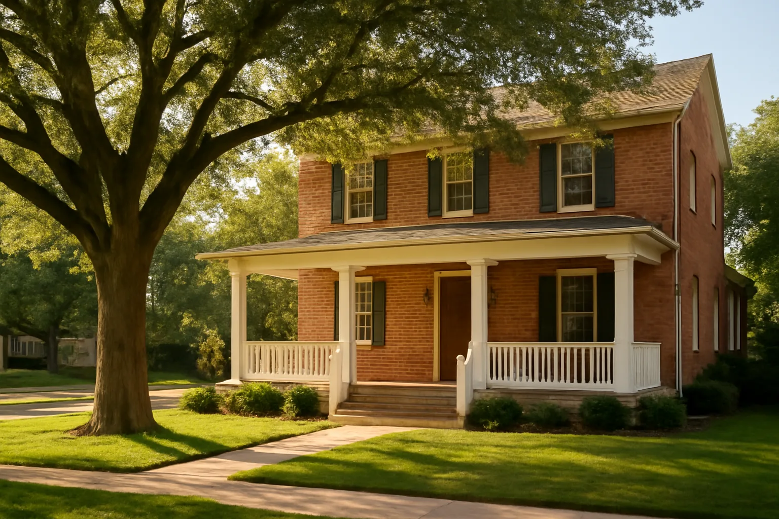 Front exterior of a residential-style assisted living facility in Texas